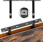 Fixwal Wood Floating Shelves, Wall Shelves Set of 4, Shelves - Image 4