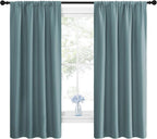 NICETOWN Greyish Blue Blackout Curtains Panels - Image 2