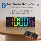JALL 16.2" Large Digital Wall Clock - Image 3