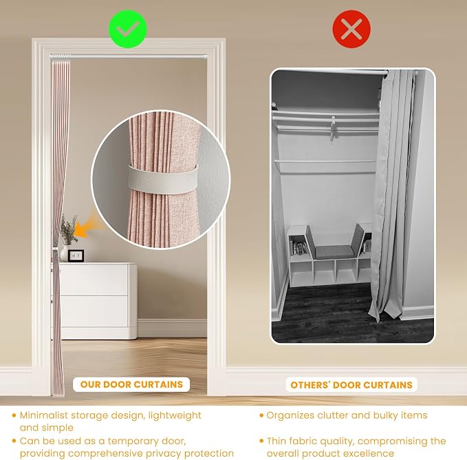 AJAZZ 100% Blackout Accordion Doors Interior Accordion Doors - Image 7