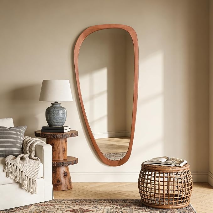 WallBeyond Asymmetrical Mirror, Irregular Mirror Full Length, Boho Wall Mirrors - Image 6