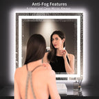 LOAAO 36X36 LED Bathroom Mirror - Image 3