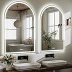 BEAUTYPEAK 48x30 LED Arch Bathroom Mirror - Image 7
