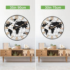 36 Inch Extra Giant Oversized Black Metal Wall Clock, Large Modern Decorative - Image 7