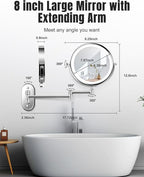 Wall Mounted Makeup Mirror - Image 6