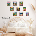 Plant Floral Landscape Wall Art Set of 9, Colorful Abstract Nature Landscape - Image 6