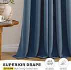 MIULEE Blackout Curtains for Bedroom Living Room 2 Panels, Thermal Insulated - Image 5