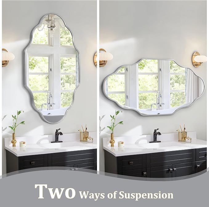 Scalloped Mirror for Bathroom - Image 5