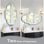 Scalloped Mirror for Bathroom - Image 4