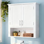 SUPER DEAL Bathroom Wall Cabinet Over The Toilet, Wall Mount Storage Medicine by Superdeal