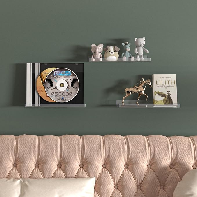 RLAVBL 5 Pack Acrylic Shelves, Living Room, Kitchen Storage - Image 2