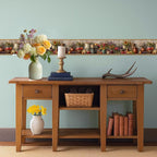 Harvest Jar Wall Border 196x4 Inch Peel and Stick Rustic Fall Pumpkin Sunflower - Image 6