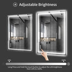 Koonmi 48"x36" LED Mirror for Bathroom, 90CRI Anti-Fog Vanity Mirror - Image 9