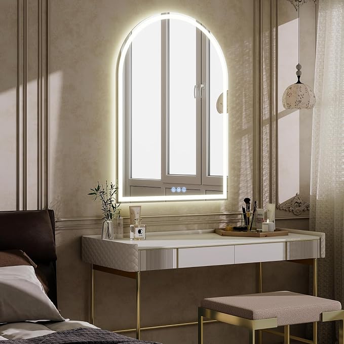 BEAUTYPEAK LED Arch Bathroom Mirrors - Image 7