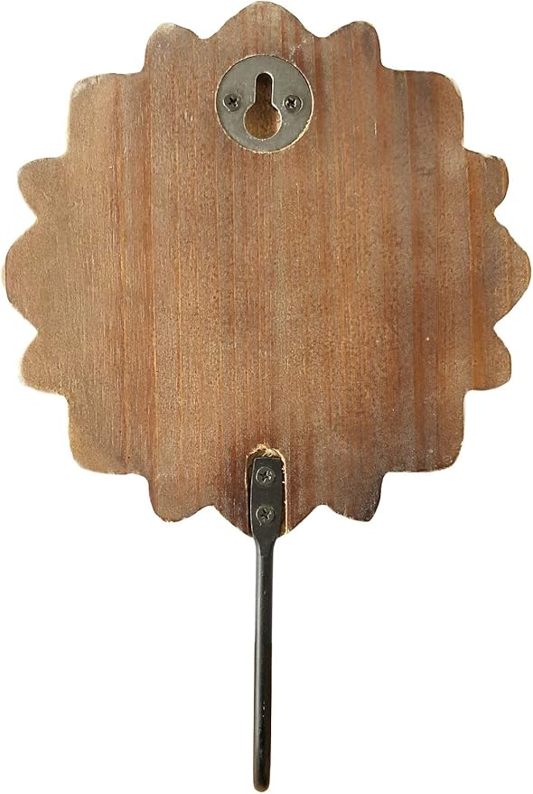 dwellington Decorative Boho Flower Towel Hooks, Farmhouse Boho Coat Rack Hooks - Image 2