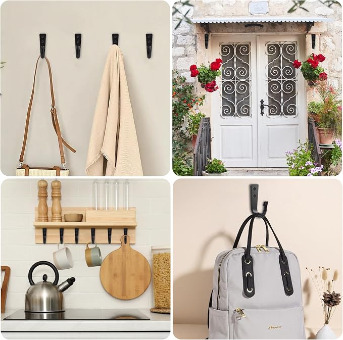 5 Large Size Heavy Duty Wall Hooks, Coat Hooks - Image 5