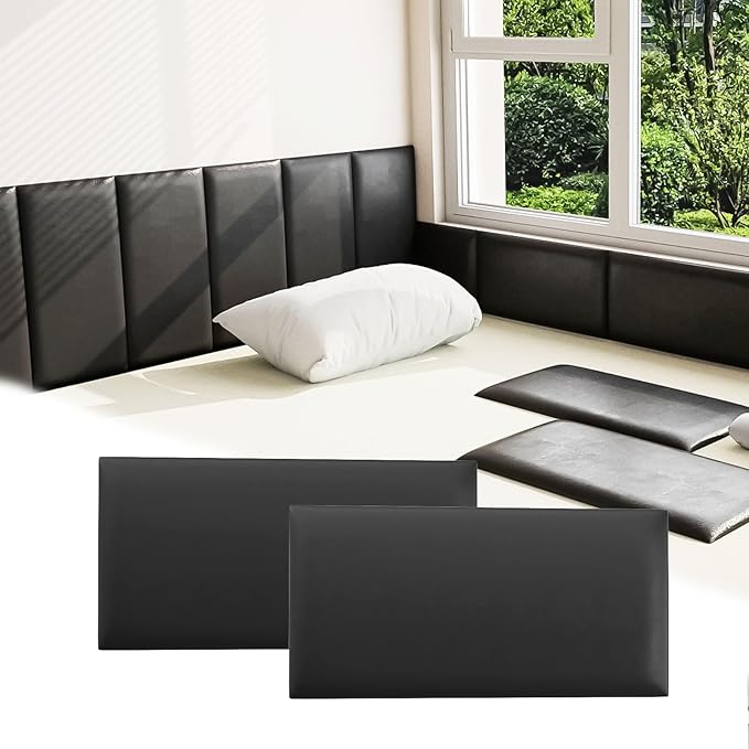 3D Anti-Collision Wall Padding for Kids, Self-Adhesive Headboard Panels for by Umedol