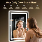 LED Bathroom Mirror, Smart Anti-Fog, Stepless Dimmable - Image 2