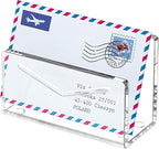 FUCDTEFC Acrylic Mail Holder, Mail Organizer Wall Mounted Clear File Letter - Image 5