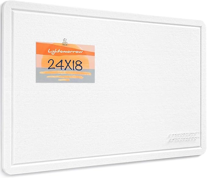 Lightomorrow Bulletin Board, 24 x 18 inches Felt Board Decorative Pin Board by Lightomorrow