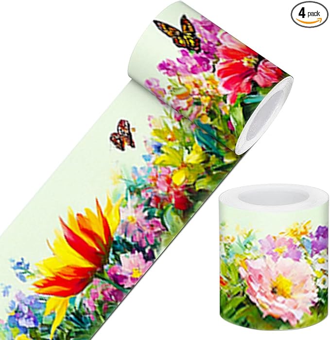 IVN Wallpaper Border Peel and Stick Decorative Wall Trim Self Adhesive Colorful by IVN