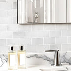 Art3d Peel and Stick Wall Tiles in White Marble– 10-Pack of 12 x12 Thickened - Image 3