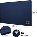 Lightomorrow Bulletin Board, 36 x 24 inches Felt Board - Image 6