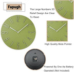 Wall Clock, Silent Clock, Wall Clocks Battery Operated， 12 inch Modern Wall - Image 4