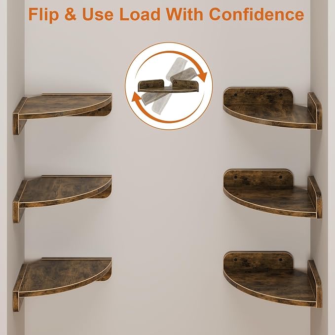 YAOHUOO Corner Shelf Wall Mounted - Image 6