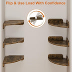 YAOHUOO Corner Shelf Wall Mounted - Image 6
