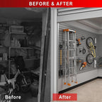 4'H x 4'W Slatwall Panel Garage Wall Organizer - Image 7
