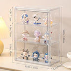 4 Pack 3 Tier Clear Display Case - Image 2