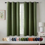 MIULEE Blackout Curtains for Bedroom Living Room 2 Panels, Thermal Insulated by MIULEE