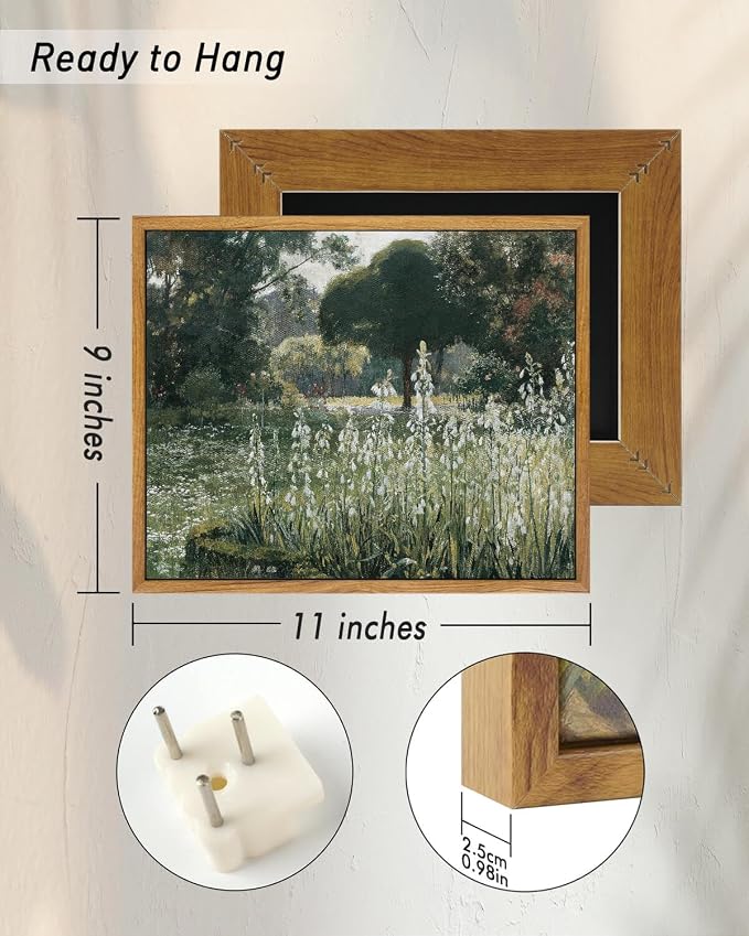 InSimSea Framed Canvas Wall Art Vintage Decor, Landscape Wall Art, Wall Art - Image 5