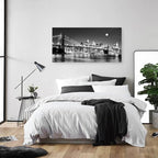 Baisuart-Q30398 Brooklyn Bridge Night View 1 Panels Landscape Artwork Canvas - Image 6