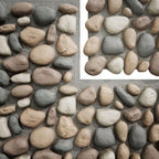 EverStone River Rock Faux Rock Panel, Pebble Mix Color - Image 9
