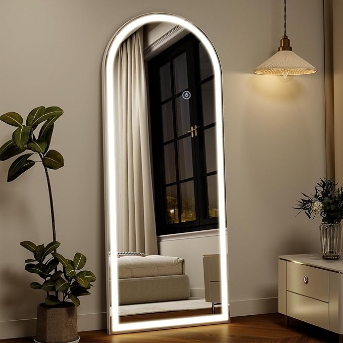 Koonmi Full Length Mirror with LED Lights 56"x20" by KOONMI
