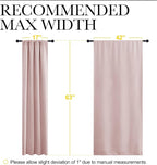 NICETOWN Blackout Curtains for Living Room, Blush Pink, 2 Panels, 42 by 63 - Image 5