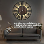 LEIKE Large Wall Clocks with Night Light Battery Operated, Silent Non Ticking - Image 5