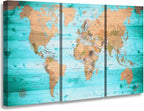 ZEYDRT Wall Art Living Room map of the world Office Wall Decoration Bedroom by ZEYDRT