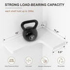 fuqing Corner Floating Shelves, Wall Shelf Set of 3, Shelves - Image 3