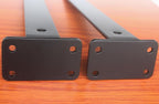 4 Pack - 16 inch Black Hidden L Shelf Bracket Iron Floating Shelf Brackets - Image 6