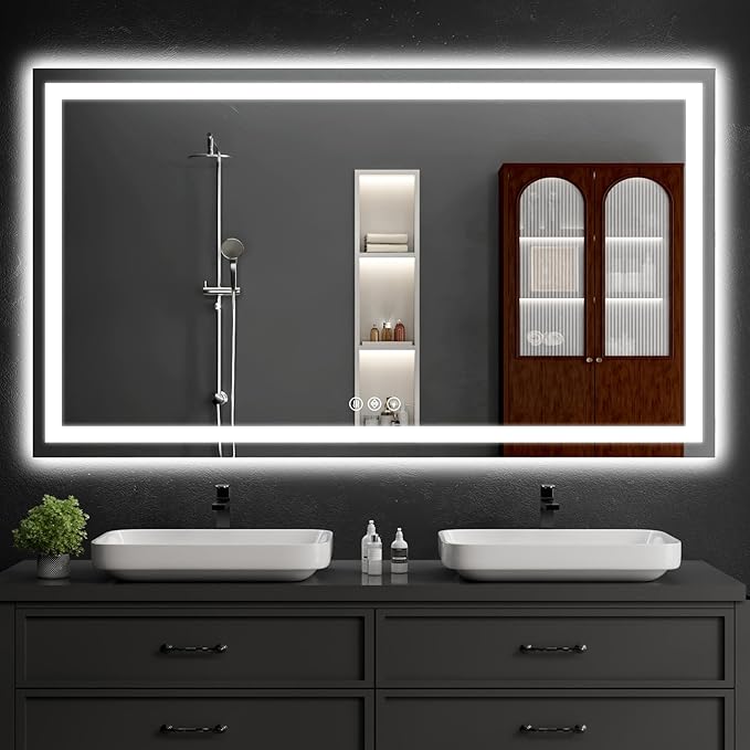 LED Bathroom Mirrors 36"x60" Bathroom Mirror by WISSMILESHOME