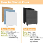 Window Blinds Cordless No Drill Cut to Size Clip On Stick On Self Adhesive - Image 4