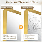 30"x 30" Gold Bathroom Mirror - Image 7