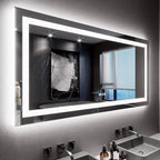 LOAAO 60X30 LED Bathroom Mirror by LOAAO