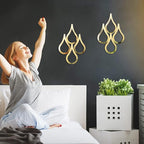 Weysat 2 Pieces Teardrop Wall Mirror Hanging Wall Mounted Decorative Accent - Image 5