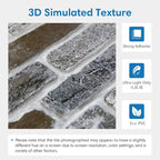 COMSTICKC 3D Faux Brick Wall Panel Peel and Stick, DIY UrltraLight PVC Self - Image 3