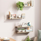 Fixwal Bathroom Floating Shelves Over Toilet, 15.8in Farmhouse Rustic Wood - Image 6