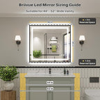 40x36 Inch LED Bathroom Mirror - Image 2
